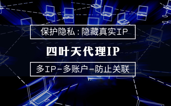 【黑龙江代理IP】代理服务器的类型有哪些？四叶天代理IP怎么样
